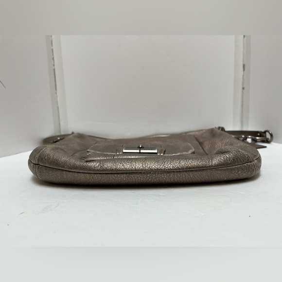 🔆Coach Kristen Metallic Bronze Leather Hobo Shoulder Bag Handbag Purse